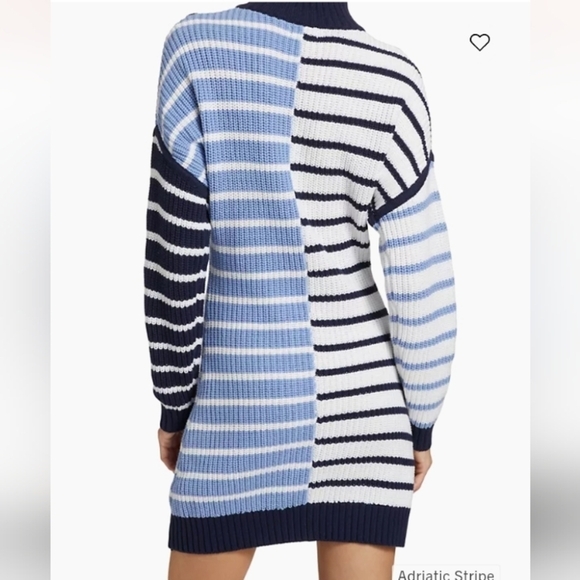 Staud Hampton Stripe Minidress in Adriatic Stripe - Picture 5 of 16